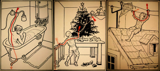 Illustration for article titled Retro Illustrations Show 30 Ways To Die From Electrocution